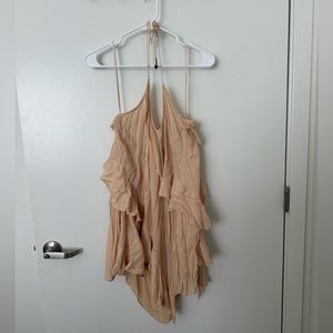 Free People Boho Linen Mini Dress
